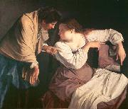 Orazio Gentileschi Martha tadelt ihre Schwester Maria oil